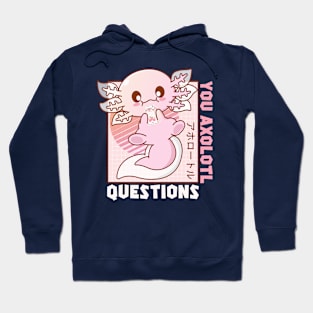 Kawaii Axolotl Strawberry Milk Shake Carton Japanese Anime Hoodie